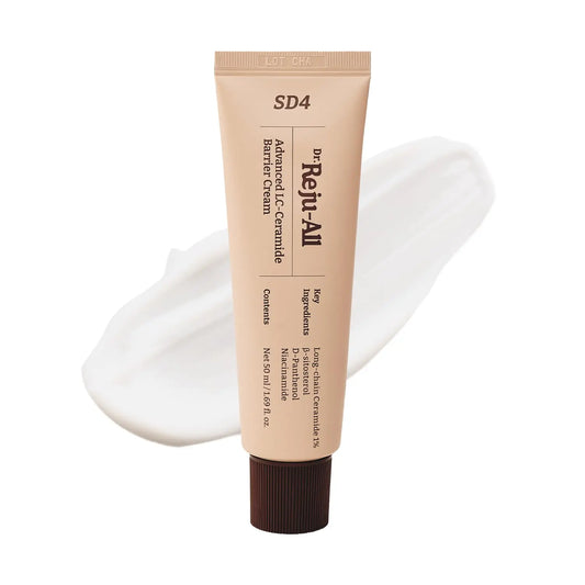 [Official] Dr.Reju-All Advanced Lc-Ceramide Barrier Cream - Patented Long Chain Ceramide Deep Hydration - Lightweight Korean Face Moisturizer for Strengthening Skin Barrier - 1.69 Fl Oz