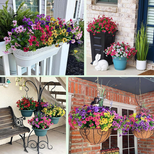 Nepfaivy UV-Resistant Artificial Outdoor Flowers null
