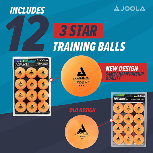 Training 3 Star Table Tennis Balls - 40+Mm Regulation Bulk Ping Pong Balls for Competition and Recreational Play - Fun as a Cat Toy - Indoor and Outdoor Compatible