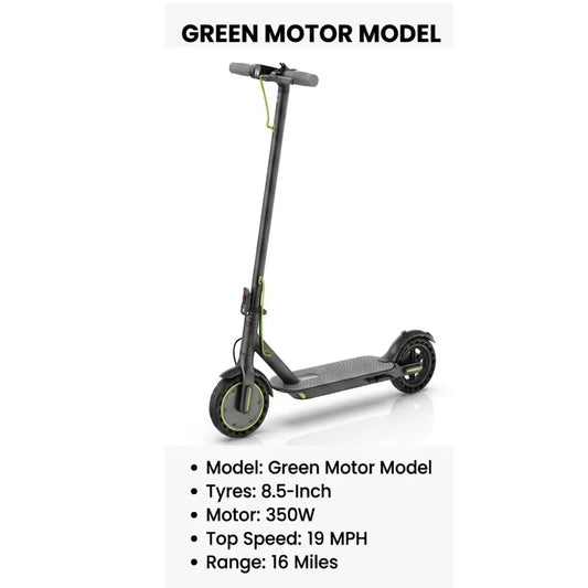 Foldable Smart Electric Scooter for Adults, 350W Motor, Top Speed of 19MPH, 16Miles, 8.5'' Tires, LED Lights, 5.2Ah, Smart APP Control E Scooter