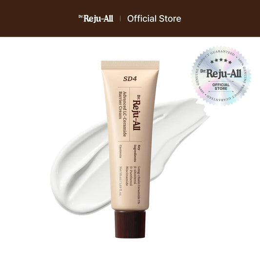 [Official] Dr.Reju-All Advanced Lc-Ceramide Barrier Cream - Patented Long Chain Ceramide Deep Hydration - Lightweight Korean Face Moisturizer for Strengthening Skin Barrier - 1.69 Fl Oz