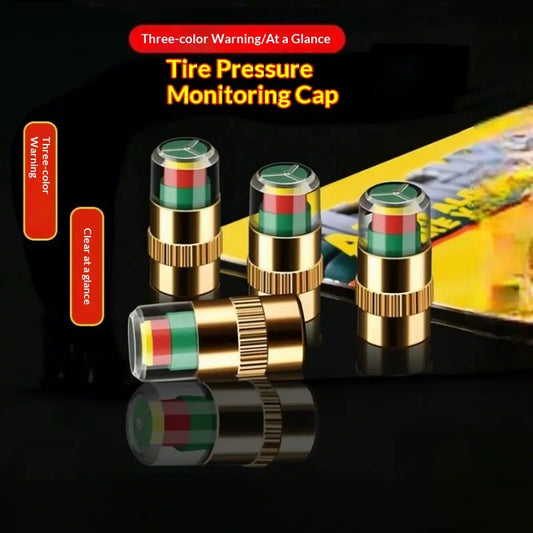 Universal Tire Valve Cap, Compatible with Cars, Electric Scooters, Motorcycles, for Tire Pressure Monitoring Fathersdaygift