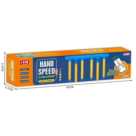 Reflex Challenge Game - Hand-Eye Coordination Training Toy with 3 Adjustable Speed Settings, Upgrade Remote Control & Catching Sticks Game,Kids Christmas Gifts
