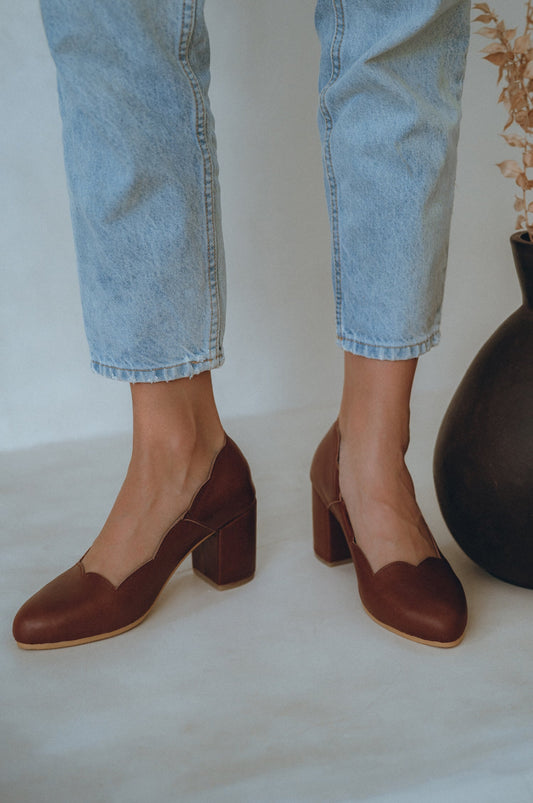 Alia Classic Leather Heels Bali Lane