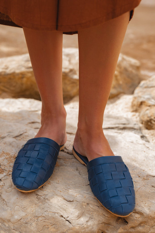 Clementine Leather Slides-0