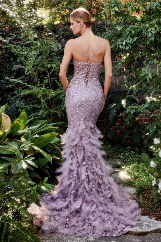 Feather Mermaid Gown Tux-USA