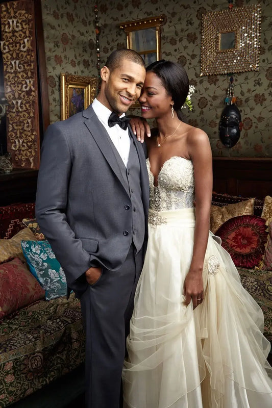 "Aspen" Steel Grey Suit Jacket Notch (Separates) Tux-USA