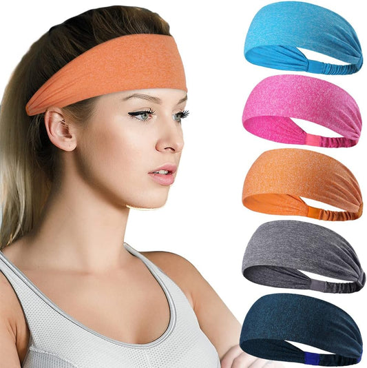 5-Pack Unisex Sports Headbands & Sweatbands null
