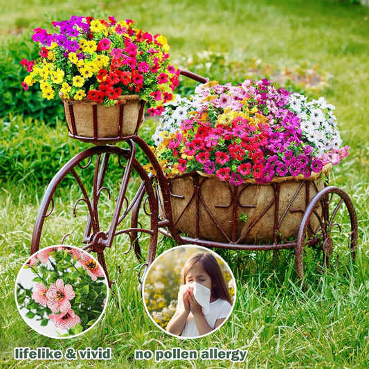 Nepfaivy UV-Resistant Artificial Outdoor Flowers null