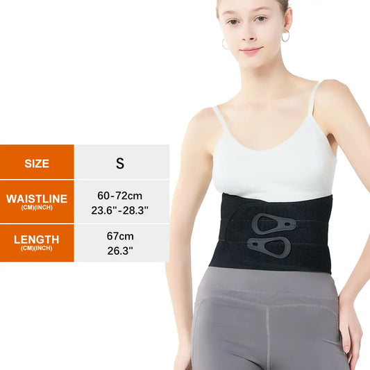 Aulexmed Lumbar Support Back Brace with Adjustable Pulley System, Targeted Compression Waist Support Belt for Men & Women, Lower Back Stabilizer, Breathable & Comfortable,#Summerwins#Father'S Day