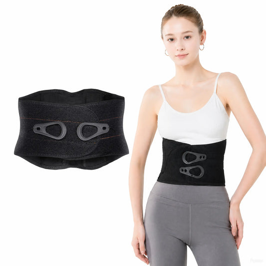 Aulexmed Lumbar Support Back Brace with Adjustable Pulley System, Targeted Compression Waist Support Belt for Men & Women, Lower Back Stabilizer, Breathable & Comfortable,#Summerwins#Father'S Day