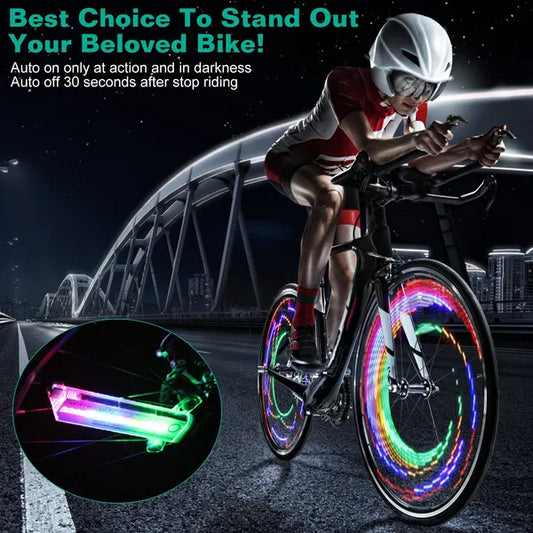 2Pcs 32LED Rainbow Wheel Tire Lights null
