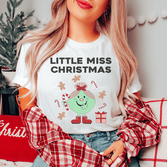 Little Miss Christmas T-Shirt MerchMallow
