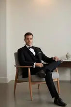 "Vermont" Black Tuxedo Jacket Tux-USA